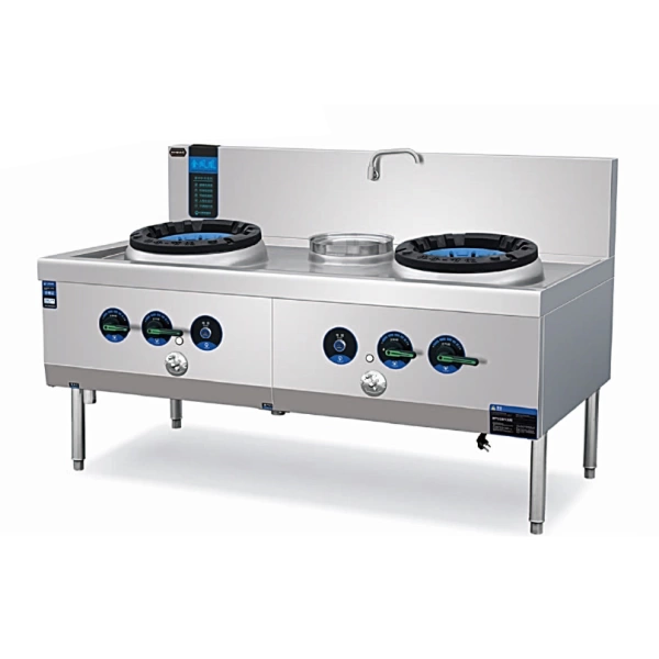 Bếp á 2 họng quạt thổi 1 bầu nước Meichu GZ-JFH2