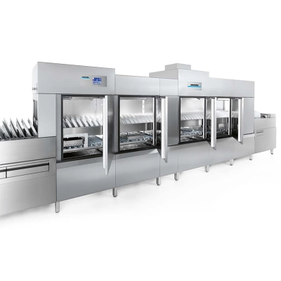 Máy rửa khay chén bát băng tải WinterHalter MTF