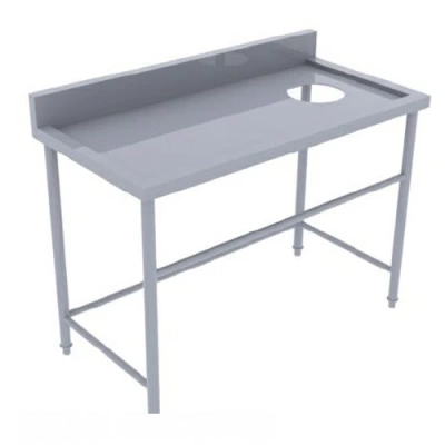 Bàn inox có lỗ xả rác