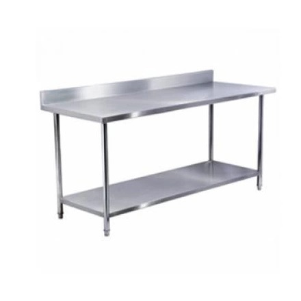 Bàn inox 1 - 2 tầng có thành chắn