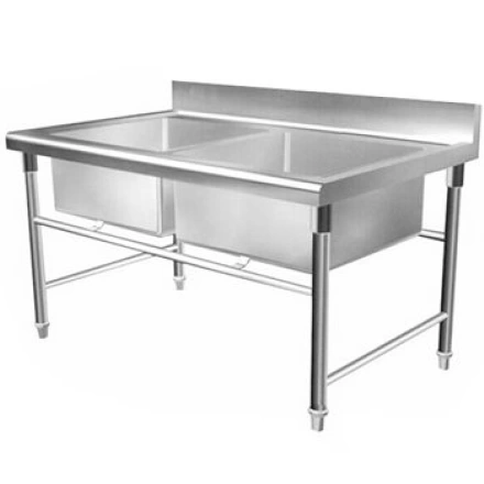Chậu rửa 2 hố inox công nghiệp