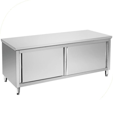 Quầy inox cửa lùa