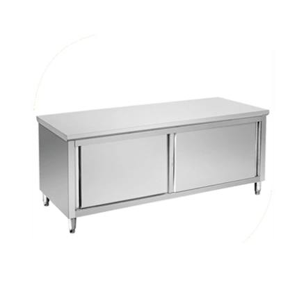 Quầy inox cửa lùa