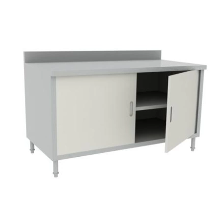 Quầy inox cửa mở