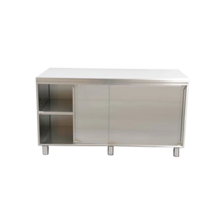 Quầy inox cửa trượt