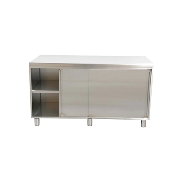 Quầy inox cửa trượt