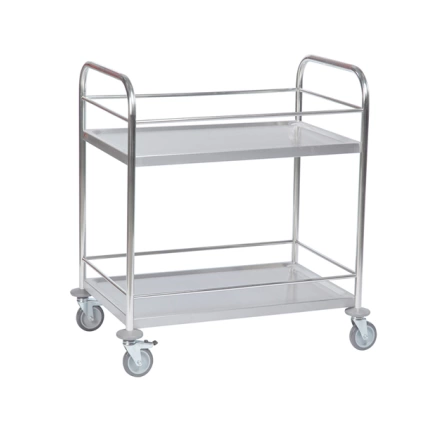 Xe đẩy hàng inox 2 tầng