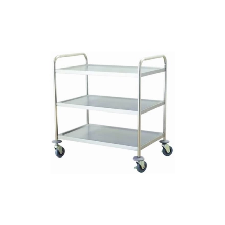 Xe đẩy hàng inox 3 tầng