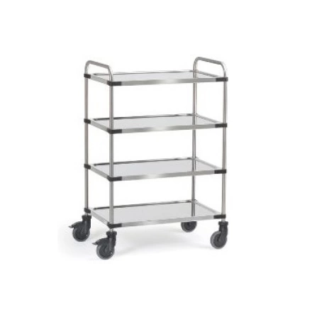 Xe đẩy hàng inox 4 tầng