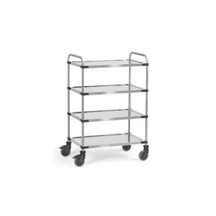 Xe đẩy hàng inox 4 tầng