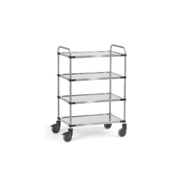 Xe đẩy hàng inox 4 tầng