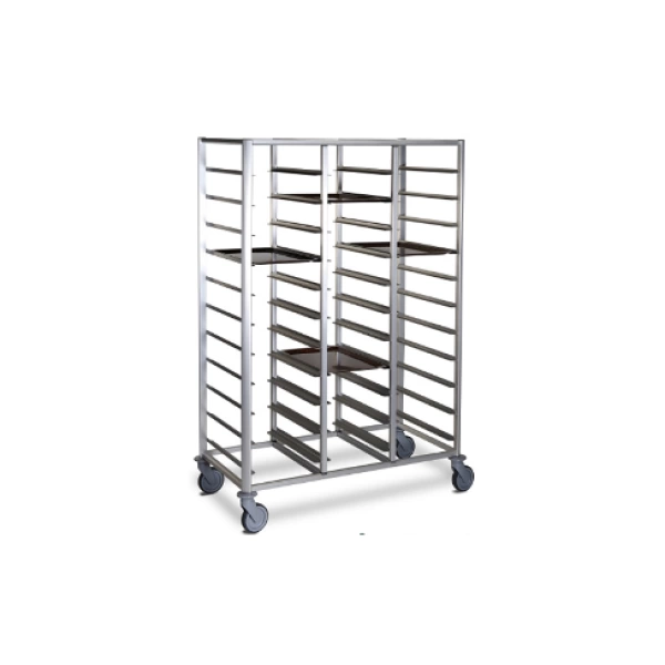 Xe đẩy khay inox có nhiều tầng