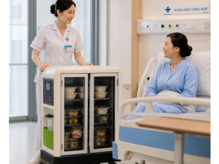 Xe Đẩy Giao Thức Ăn Nóng Lạnh