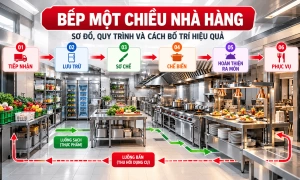 Bếp Một Chiều Là Gì? Quy Trình 6 Khu Trong Bếp Nhà Hàng
