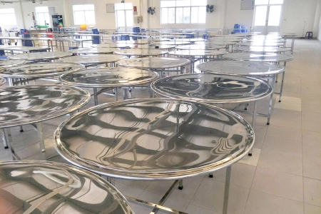 Bàn ăn inox bếp công nghiệp giá bao nhiêu tiền?