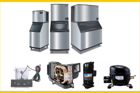 Cung cấp linh kiện máy làm đá chính hãng