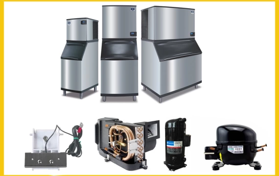 Cung cấp linh kiện máy làm đá chính hãng