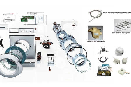 Cung cấp linh kiện máy giặt công nghiệp tất cả các hãng
